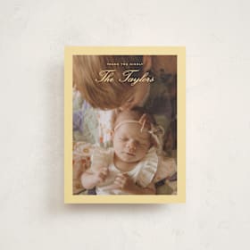Flat Birth Announcements Thank You Cards