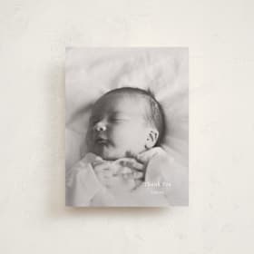 Flat Birth Announcements Thank You Cards
