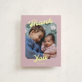 Flat Birth Announcements Thank You Cards
