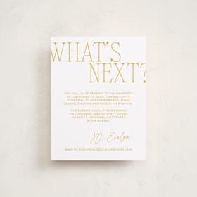 Graduation Insert Cards