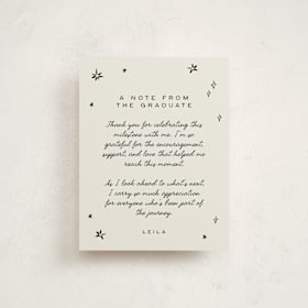 Graduation Insert Cards