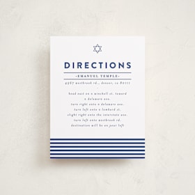 Mitzvah Direction Cards