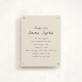 Baby Shower Insert Cards