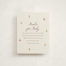 Baby Shower Insert Cards