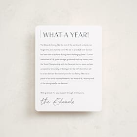 Graduation Insert Cards