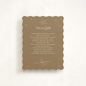 Baby Shower Insert Cards