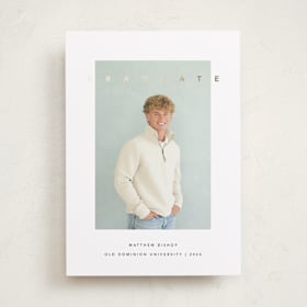 Foil-Pressed Graduation Announcements