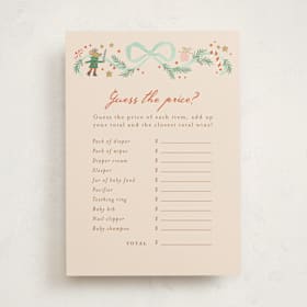 Baby Shower Game Cards