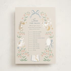 Baby Shower Game Cards
