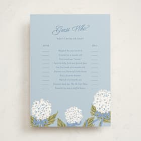 Baby Shower Game Cards