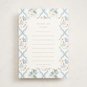 Baby Shower Game Cards