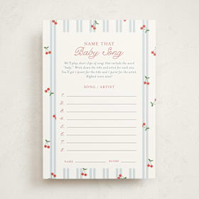 Baby Shower Game Cards