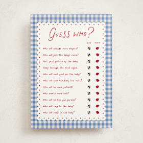 Baby Shower Game Cards