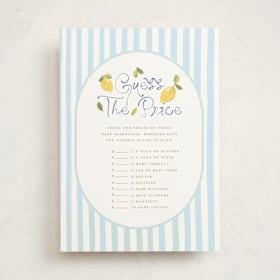 Baby Shower Game Cards