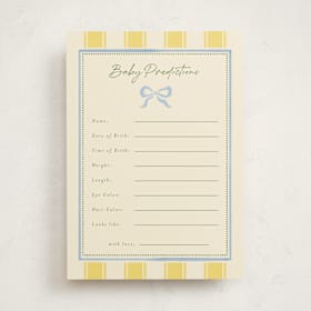 Baby Shower Game Cards
