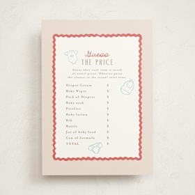 Baby Shower Game Cards
