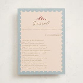 Baby Shower Game Cards