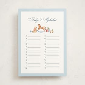 Baby Shower Game Cards
