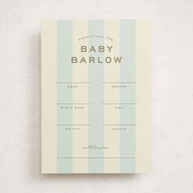 Baby Shower Game Cards