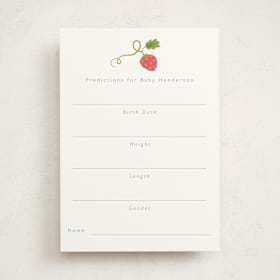 Baby Shower Game Cards