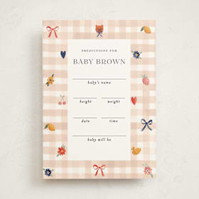Baby Shower Game Cards