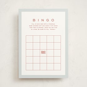 Baby Shower Game Cards