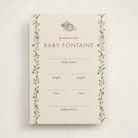 Baby Shower Game Cards