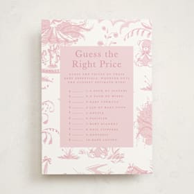 Baby Shower Game Cards
