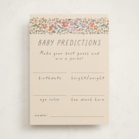 Baby Shower Game Cards