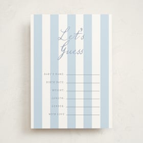 Baby Shower Game Cards