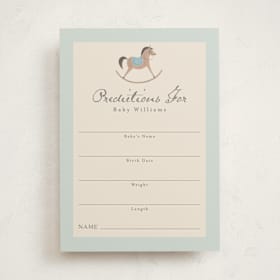 Baby Shower Game Cards
