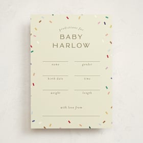 Baby Shower Game Cards