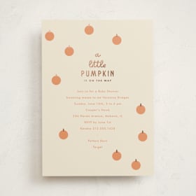 Foil-Pressed Baby Shower Invitations