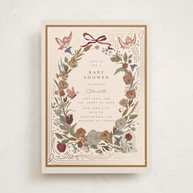 Foil-Pressed Baby Shower Invitations