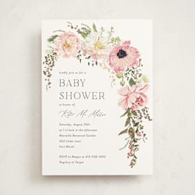 Foil-Pressed Baby Shower Invitations