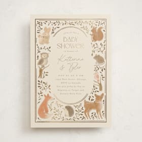 Foil-Pressed Baby Shower Invitations