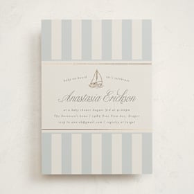 Foil-Pressed Baby Shower Invitations