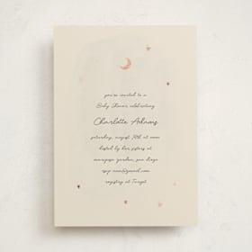 Foil-Pressed Baby Shower Invitations
