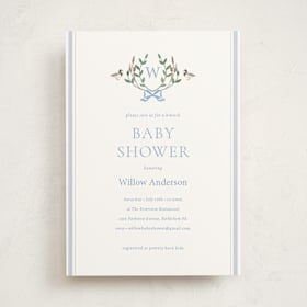 Foil-Pressed Baby Shower Invitations