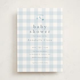 Foil-Pressed Baby Shower Invitations