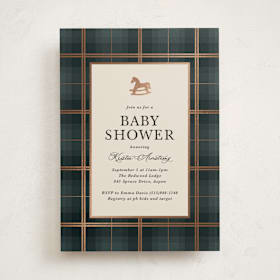 Foil-Pressed Baby Shower Invitations