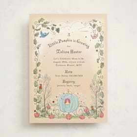 Foil-Pressed Baby Shower Invitations