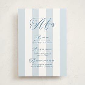 Baby Shower Menu Signs