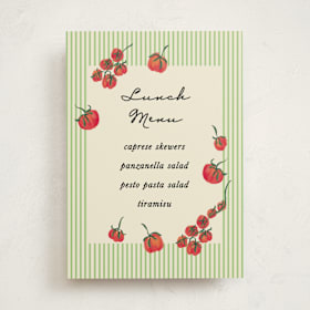Baby Shower Menu Signs