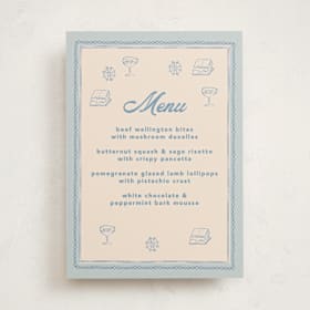 Baby Shower Menu Signs