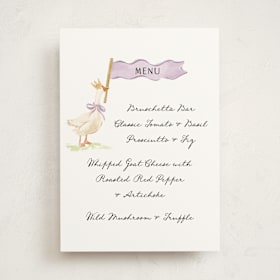 Baby Shower Menu Signs