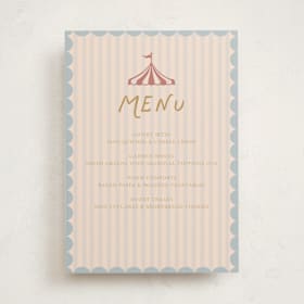 Baby Shower Menu Signs
