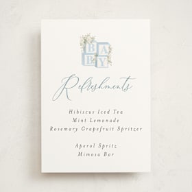 Baby Shower Bar Signs