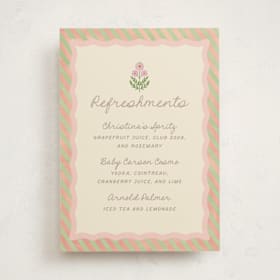 Baby Shower Bar Signs