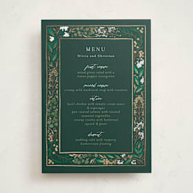 Foil-Pressed Party Menus